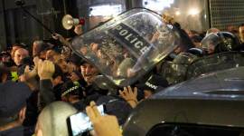 Tbilisi protests, Tbilisi Georgia protest, Tbilisi Georgia protest, Georgia parliament elections protest, Indian Express world news