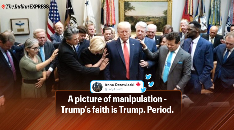 Photo of Donald Trump’s meet with religious leaders ahead of impeachment proceeding goes viral