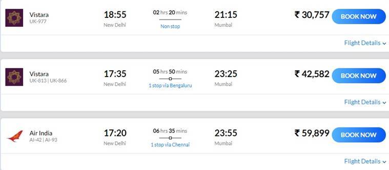 delhi to mumbai flight, mumbai air tickets today, book flights delhi to mumbai, flight rate for delhi to mumbai