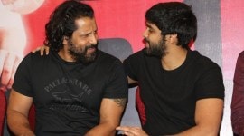 Dhruv Vikram on his father Chiyaan Vikram at Adithya Varma success meet