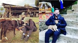 anushka sharma virat kohli in Bhutan photos