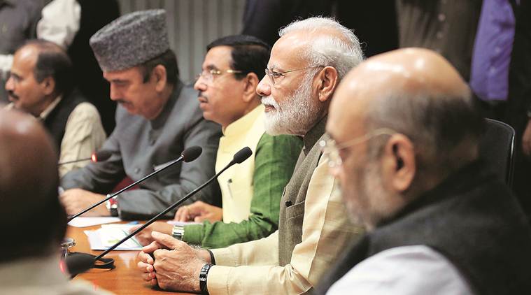 parliament winter session, Farooq abdullah, Farooq abdullah detention, all party-meet, narendra modi, Parliament winter session topics, indian express
