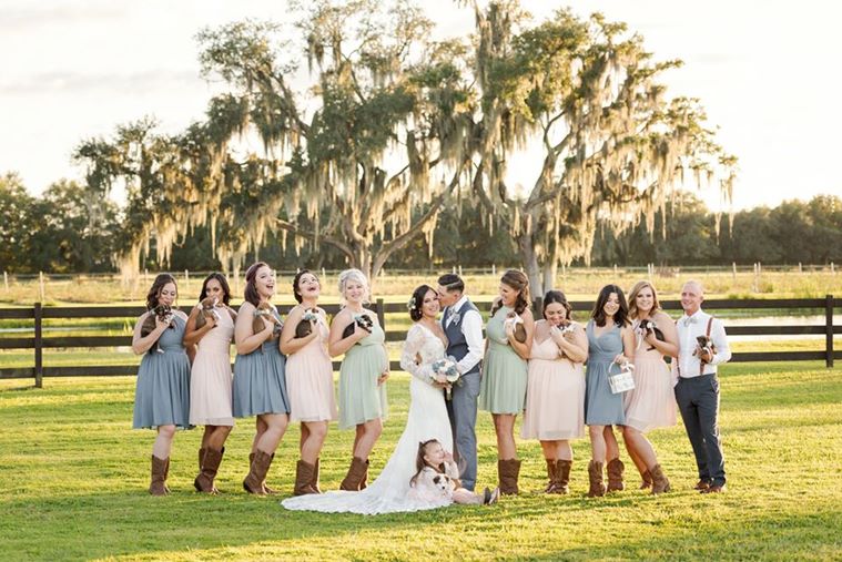 bride uses puppy instead of glowers, bridesmaids hold puppies, rescue dogs at wedding, unique wedding, viral wedding, indian express