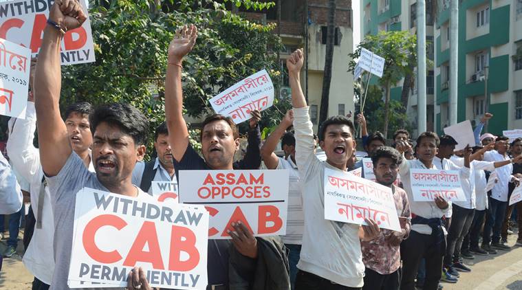 Protests against CAB continue in Assam