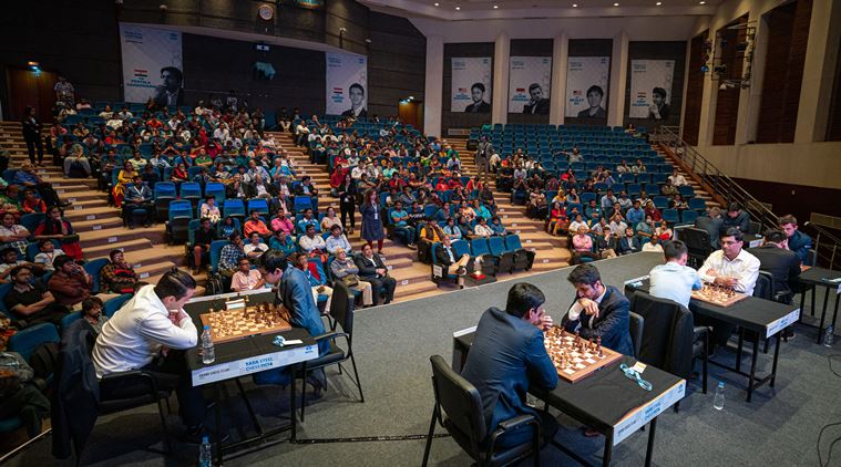 Anish Giri of Netherland, during the 'Tata Steel Chess India Tour-Rapid &  Blitz