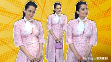 Kangana Ranaut, Kangana Ranaut latest photos, Kangana Ranaut recent photos, Kangana Ranaut dress, Kangana Ranaut bandra event, Kangana Ranaut fashion, Kangana Ranaut style, celeb fashion, indian express, lifestyle