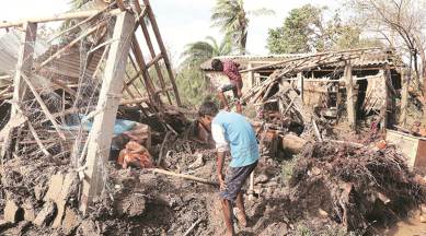 Cyclone Bulbul, Cyclone Bulbul destruction, Bulbul, Cyclone Bulbul West Bengal, West Bengal Cyclone Bulbul, India news, Indian Express