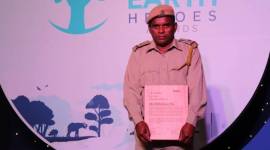 das 422 Kaziranga National Park, Kaziranga forest guard wins Earth Heroes Award, Royal Bank of Scotland Earth Heroes award 2019, Dimbeshwar Das, rhino conservation in Kaziranga, poaching in Kaziranga, Kaziranga wildlife, indian express, latest news