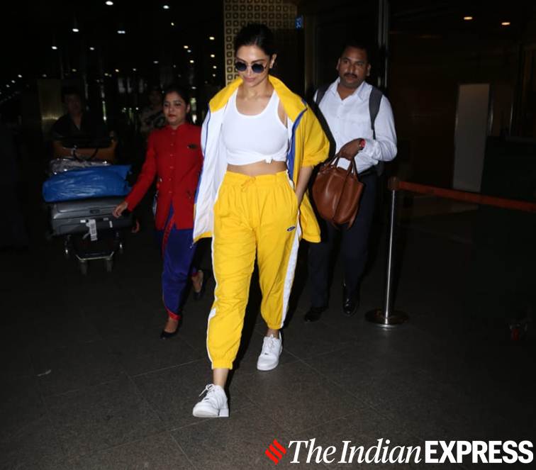 Deepika Padukone wore a Louis Vuitton sweatsuit for her latest airport look, Vogue India