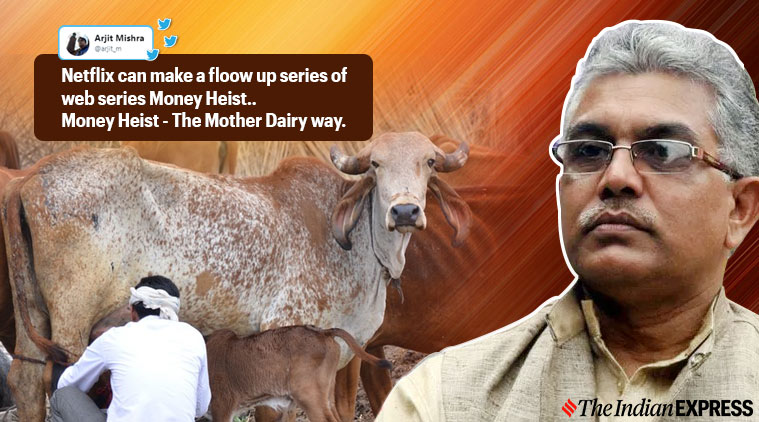 dilip ghosh, cow milk has gold, gold in desi cow milk, dilip ghosh cow milk gold comment, indian cow milk has gold, viral news, india news, indian express