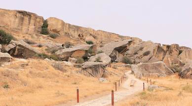 Azerbaijan, Azerbaijan, volcanoes, petroglyphs, Mud volcanoes