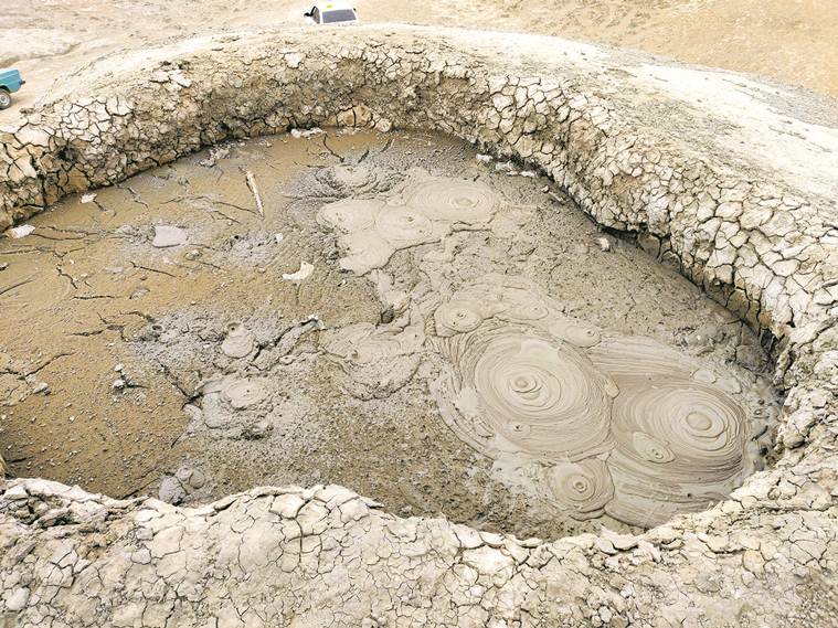 Azerbaijan, Azerbaijan, volcanoes, petroglyphs, Mud volcanoes