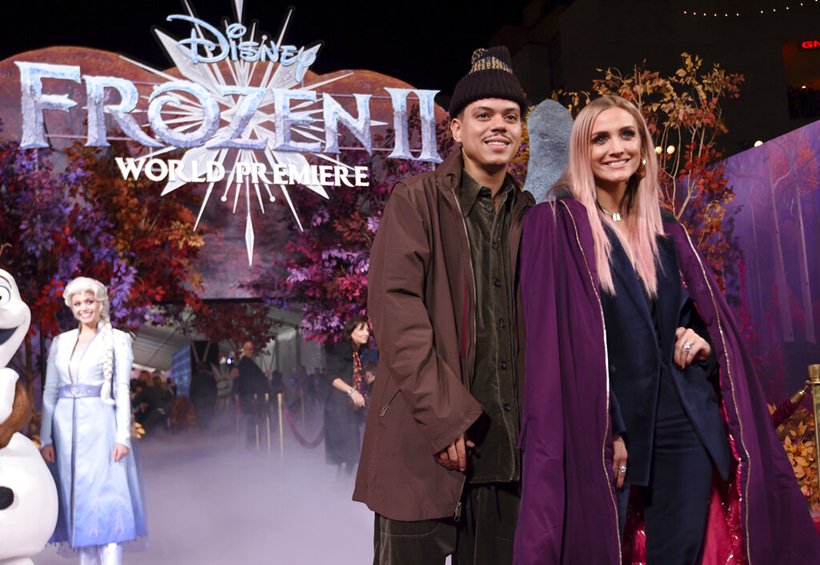 Evan Ross frozen 2 premiere