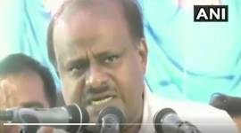 Karnataka bypolls, HD Kumaraswamy breaks down campaigning for Karnataka bypolls, HD Kumaraswamy, Nikhil Kumaraswamy, Mandya, B L Devaraju, indian express
