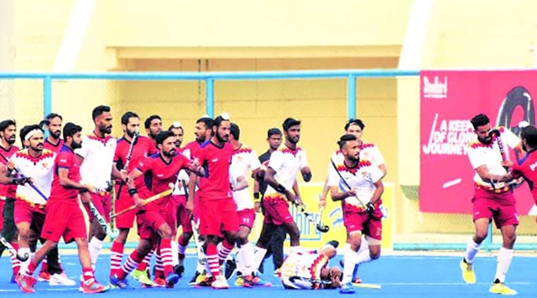 nehru hockey final brawl, hockey match brawl, 56th Nehru Senior Hockey Tournament, pnb vs punjab police hokcey match brawl, hockey india