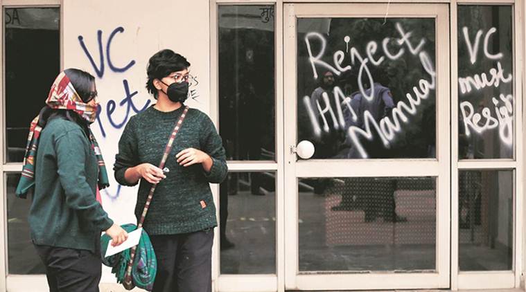 Considering action against students for vandalism: JNU