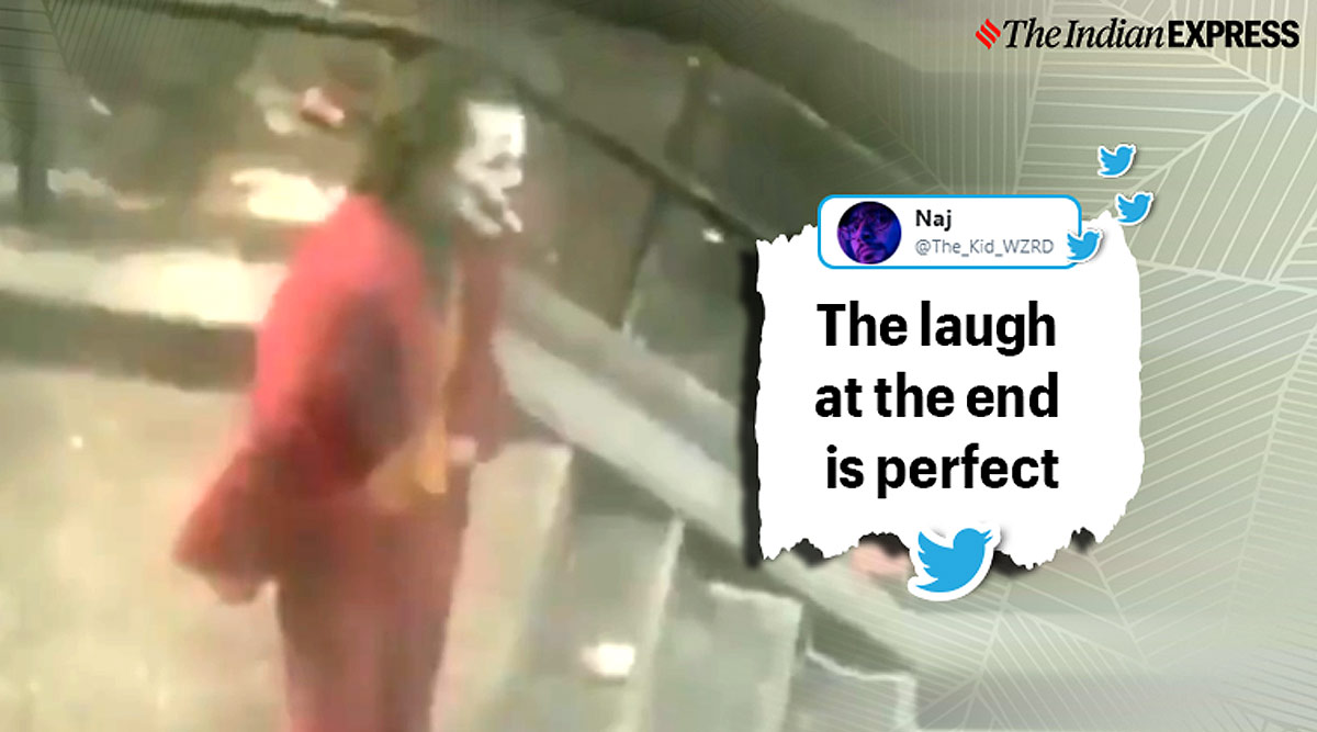 Fan Captured Joker S Iconic Stair Dance Scene And Netizens Can T Keep Calm Trending News The Indian Express