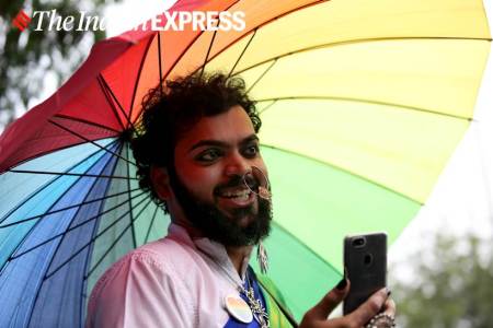 LGBTQ pride parade, delhi pride parade, lgbtq community, lgbtq rights, pride parade photos, pride parade pics, indian express