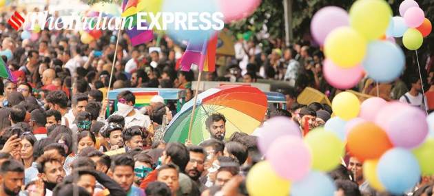 LGBTQ pride parade, delhi pride parade, lgbtq community, lgbtq rights, indian express