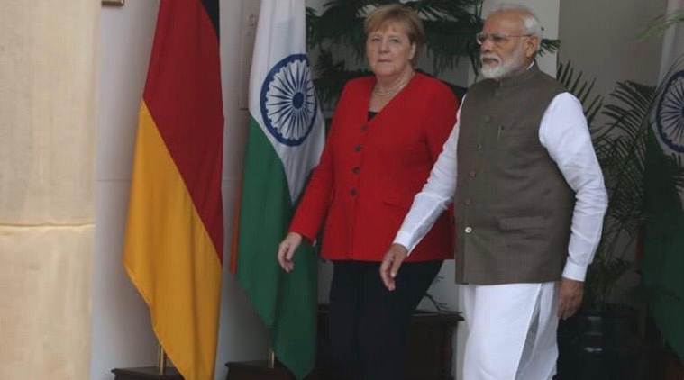 angela merkel, angela merkel on kashmir, angela merkel meets pm modi, kashmir tension, kashmir news
