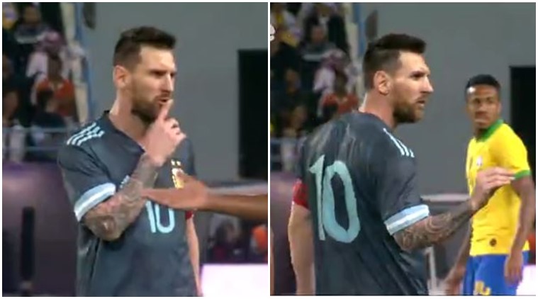 Lionel Messi told Tite to shut up during Argentina's win over