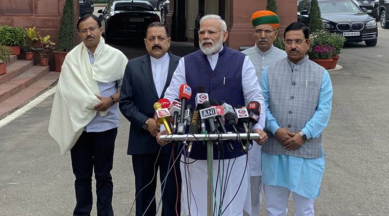 PM Narendra Modi speech in Rajya Sabha during winter session of parliament in delhi