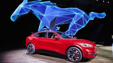 ford mustang mach e, mustang suv launch, ford motors, los angeles auto show, auto news, indian express
