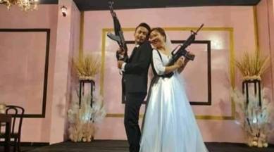 Nagaland Home Minister's son, his wife land in trouble for brandishing firearms at wedding