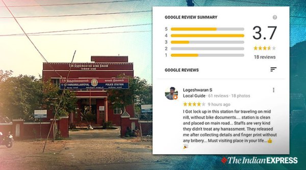 police station review, chennai man police station review, colombo police station review, viral police station review, Tamil nadu man police station review, funny news, indian express, viral news