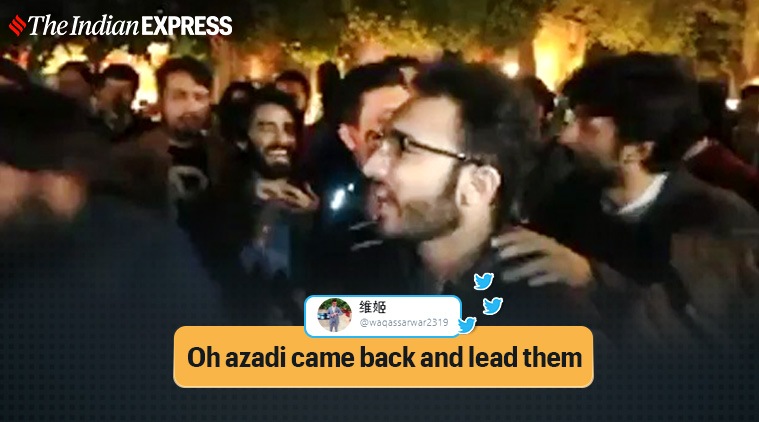 Faiz Literary Festival, Lahore, Progressive students collective, Students chant Pakistan Anti-government protest, Faiz Literary Festival, Lahore, Pakistan, Imran Khan, Trending, Indian Express newsFaiz Literary Festival, Lahore, Progressive students collective, Students chant Pakistan Anti-government protest, Faiz Literary Festival, Lahore, Pakistan, Imran Khan, Trending, Indian Express news