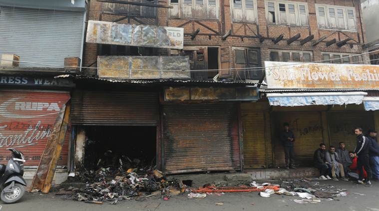 Jammu and Kashmir issue, Jammu and Kashmir shops shut, Kashmir valley shops shut, Jammu and Kashmir Bifurcation, kashmir, article 370, j&K shops, amit shah, J&k normalcy, indian express
