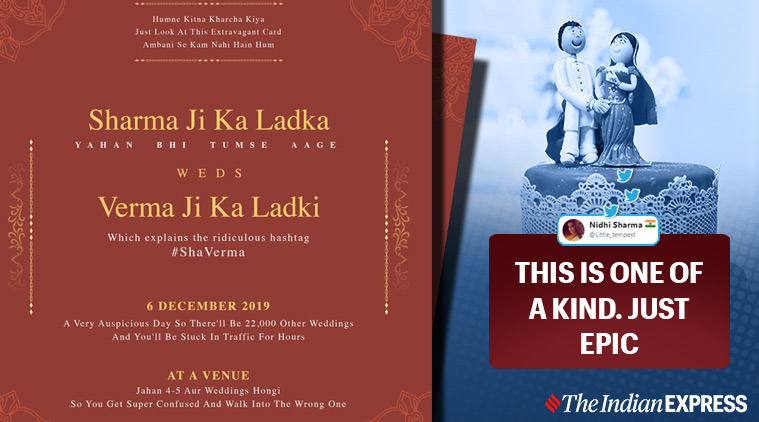 5 Ladke Ek Ladki Xxx Video - This 'honest' desi wedding invitation has people laughing out loud |  Trending News,The Indian Express