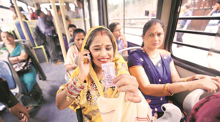 Delhi: Rides made free, jump in number of women taking DTC bus | Delhi ...