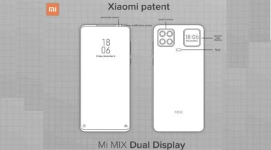 xiaomi patent dual display smartphone, xiaomi dusl display smartphone, xiaomi quad rear camera patent