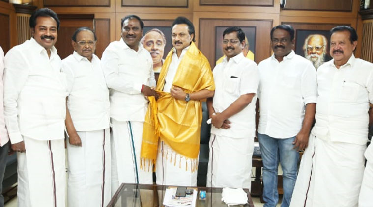 Days after praising MK Stalin, Tamil Nadu BJP vice-president joins DMK