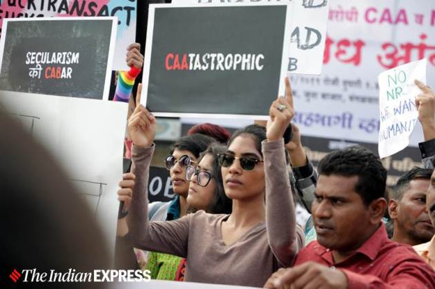 Citizenship Amendment Act, CAA protests, Citizenship protests, Citizenship Act protests, CAA, CAB, CAB protests, CAA protests Mumbai, Mumbai CAA protests, CAA support rally, Mumbai CAA support rally, India news, Indian Express