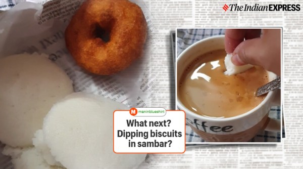 chai idli reddit viral story, man dunks idli in chai, dili dipped chai, idli sambar chair viral video, trending, indian express, indian express news