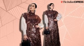karisma kapoor, karisma kapoor latest photos, karisma kapoor sequin dress, karisma kapoor latest photos, indian express, indian express news