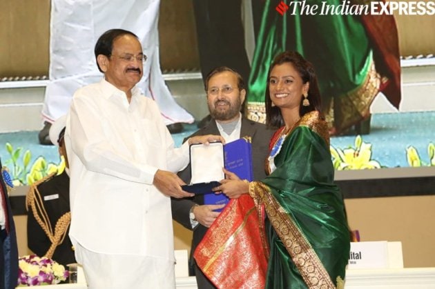 kruti mahesh at National Award 2019 ceremony
