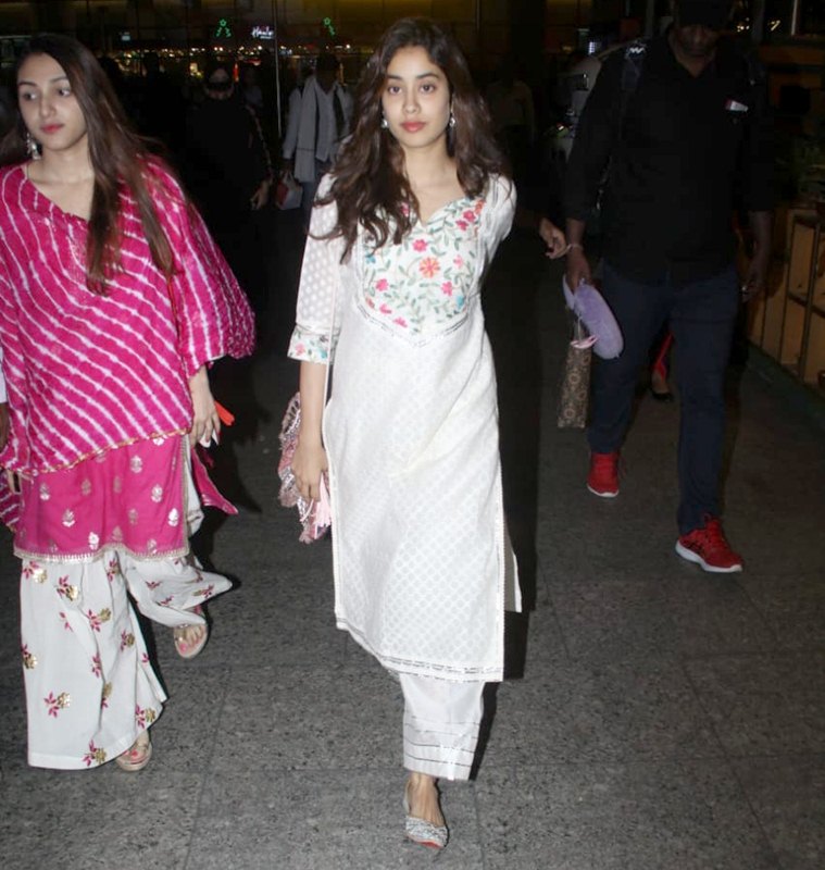 Janhvi Kapoor takes the white ethnic route with a fun spin; see pics ...