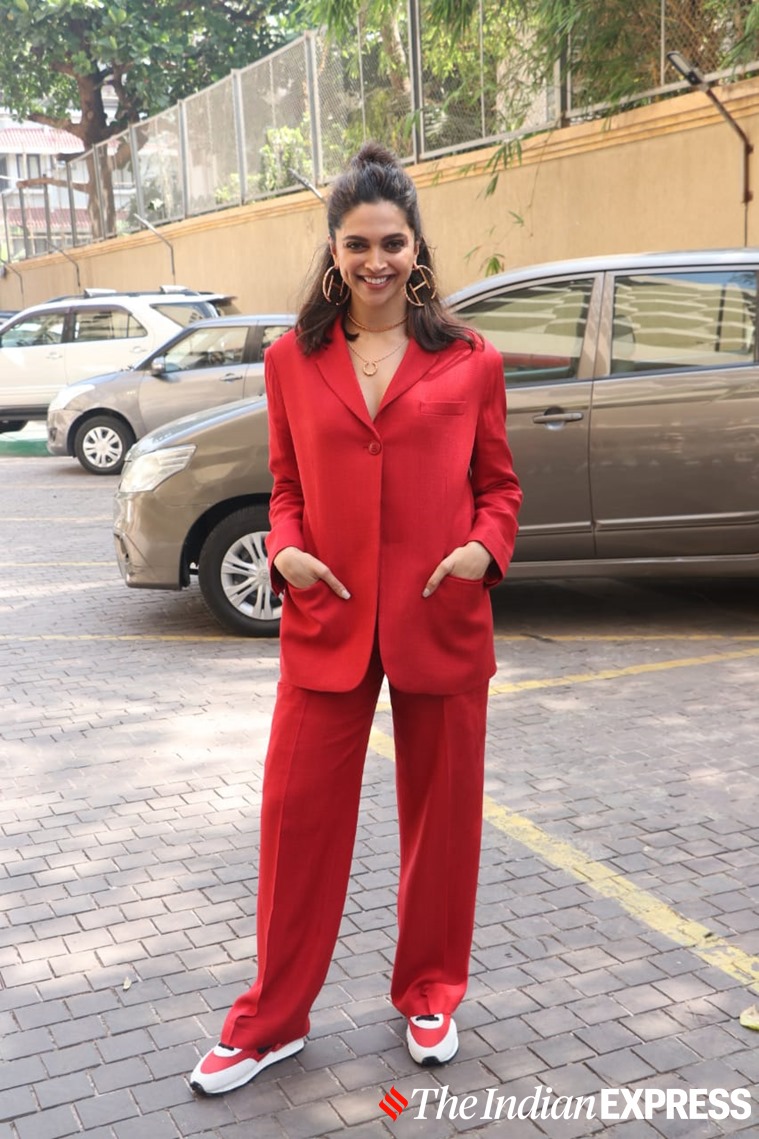 Deepika Padukone or Ranveer Singh: Who wore the red pantsuit better?