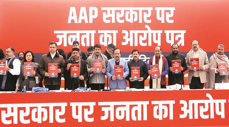 BJP launches chargesheet attack, AAP says will follow good advice