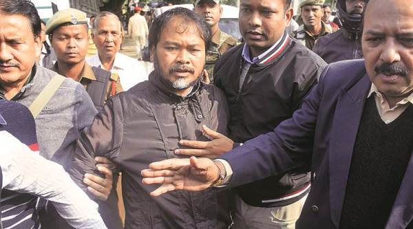 NIA raids Akhil Gogoi's house, Akhil Gogoi Guwahati, Activist Akhil Gogoi arrested, Assam CAA protests, citizenship law, Indian express