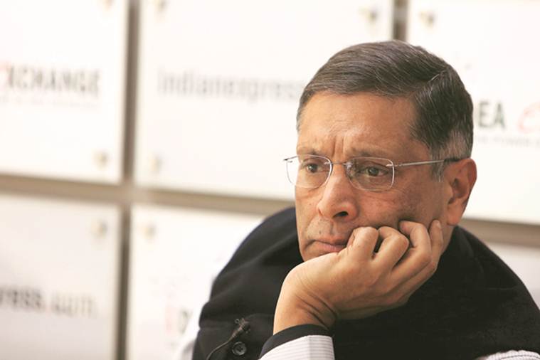 Arvind Subramanian, Arvind Subramanian Idea Exchange, Idea Exchange Indian Express, Arvind Subramanian on Indian economy, economic slowdown, Indian economy, GDP, Indian Express
