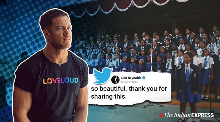 Bengaluru School Choir S Viral Performance Of Believer Impresses Imagine Dragons Dan Reynolds Trending News The Indian Express - imagine dragons believer roblox id imagine dragons singer on