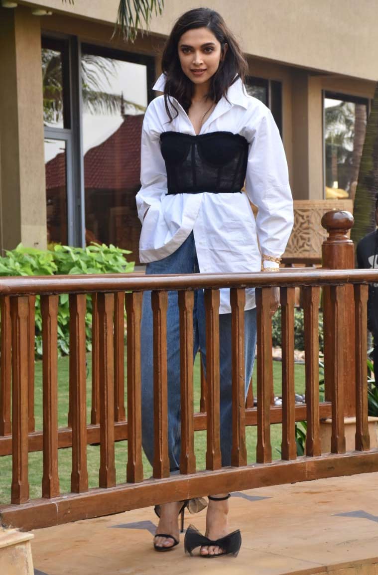 Deepika Padukone's Corset Top On White Shirt Combo Does Not Make