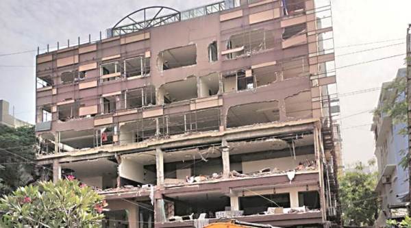 Jeetu Soni, honey trap case, mp honey trap case, Jeetu Soni hotel, bhopal hotel demolished, indian express news