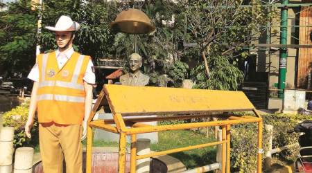 Some 30 mannequins dressed in the uniform of the traffic police have appeared across the city. Police hope they will warn off potential traffic violators. (Express )