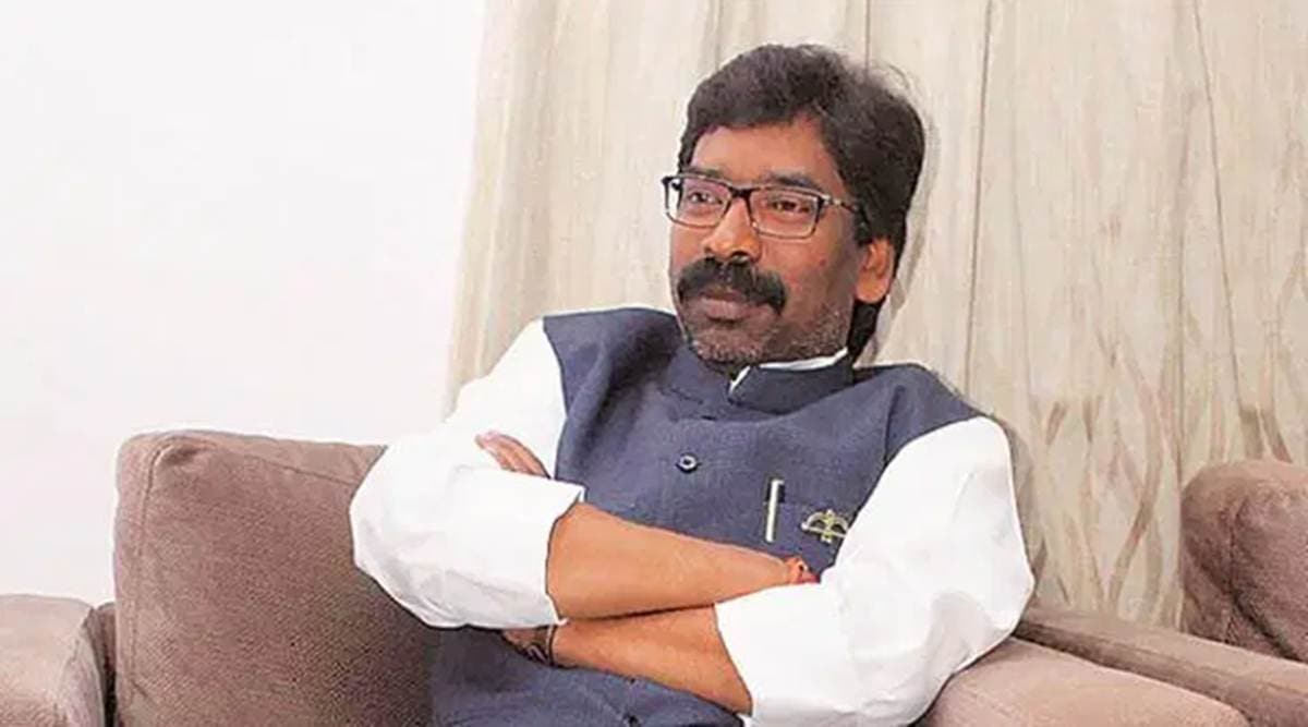 Hemant Soren, Hemant Soren rape remark BJP, Hemant Soren saffron clothes rape remark, Pakur, priyanka gandhi, jharkhand elections, JMM, indian express