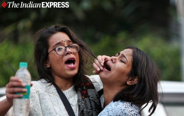 Delhi jamia photos, jamia protest photos delhi, delhi jamia citizenship protest, delhi protest photo, delhi jamia protest violence photos, indian express photos